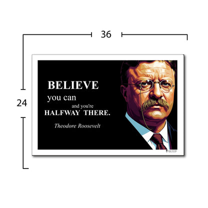 Theodore Roosevelt Inspirational Quote Wall Art
