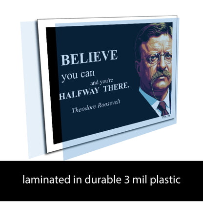 Theodore Roosevelt Inspirational Quote Wall Art