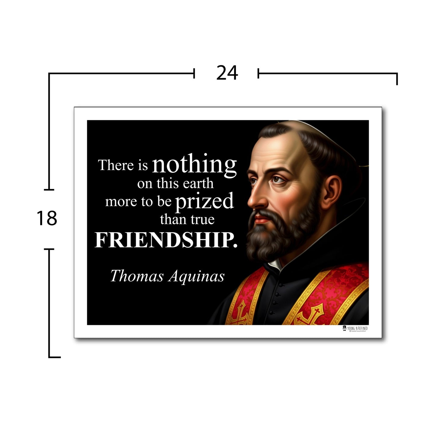 Thomas Aquinas Inspirational Quote Wall Art
