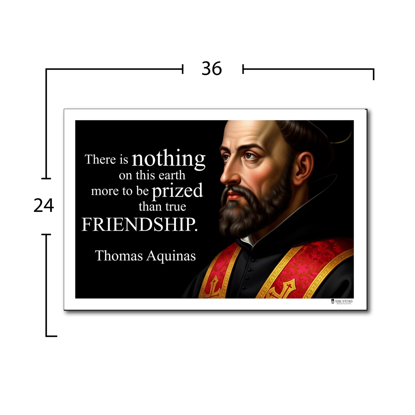 Thomas Aquinas Inspirational Quote Wall Art