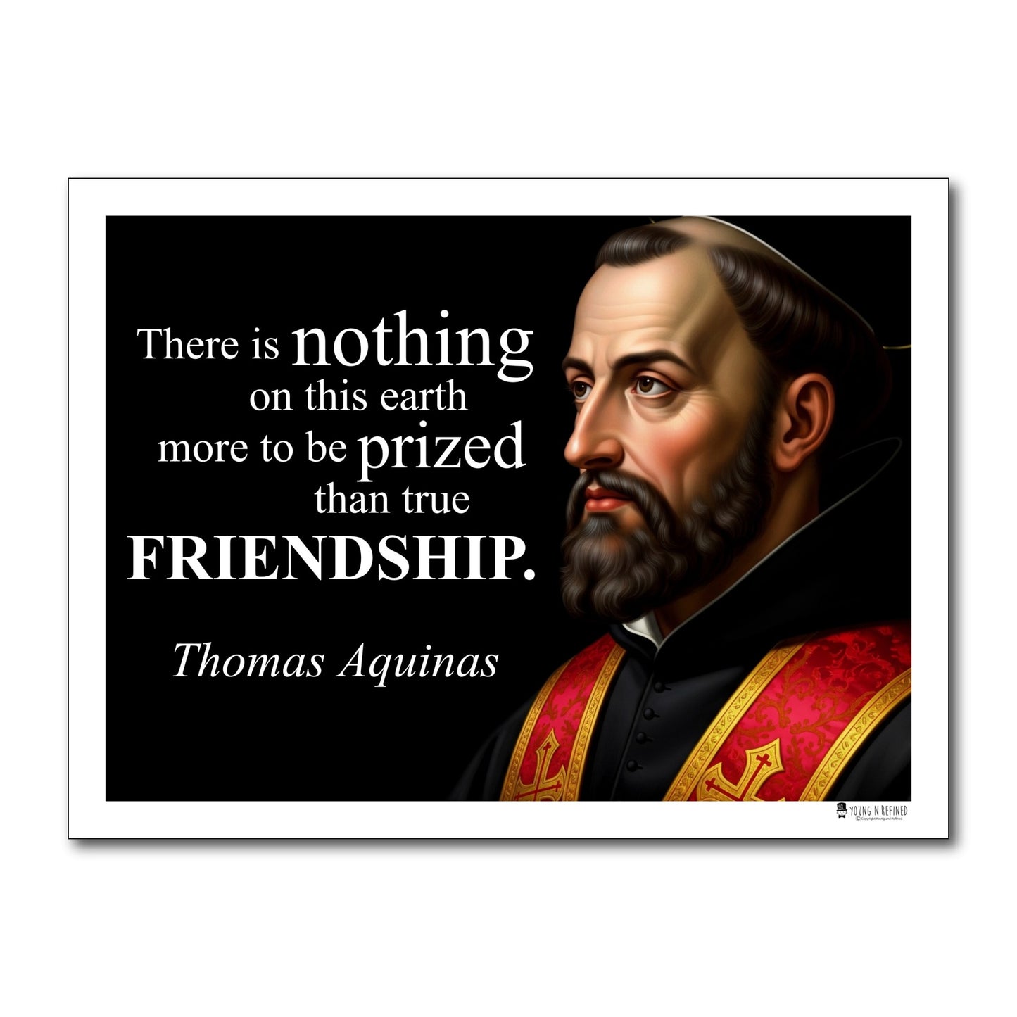 Thomas Aquinas Inspirational Quote Wall Art
