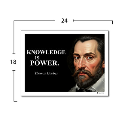 Thomas Hobbes Inspirational Quote Wall Art