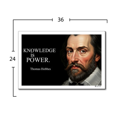 Thomas Hobbes Inspirational Quote Wall Art