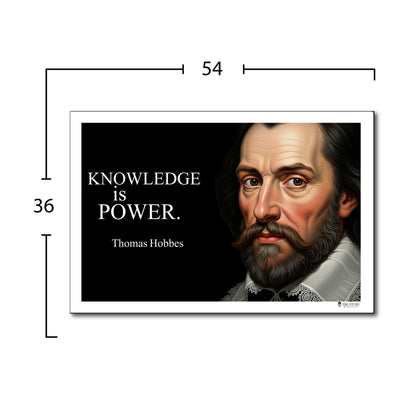 Thomas Hobbes Inspirational Quote Wall Art