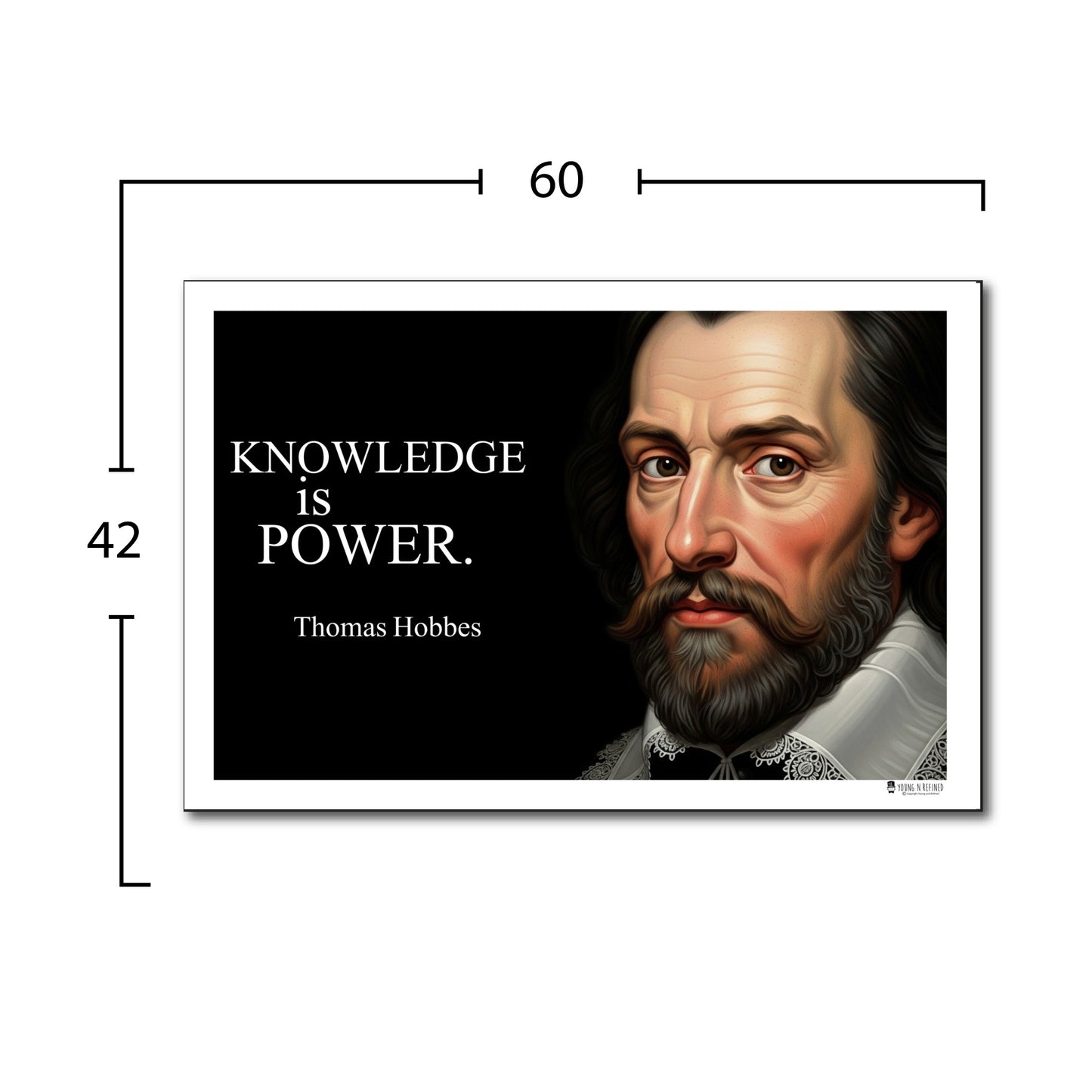 Thomas Hobbes Inspirational Quote Wall Art