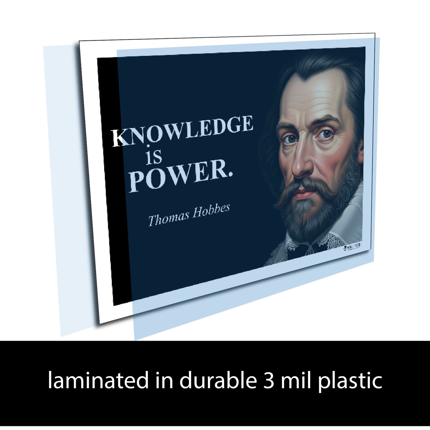Thomas Hobbes Inspirational Quote Wall Art