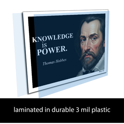 Thomas Hobbes Inspirational Quote Wall Art