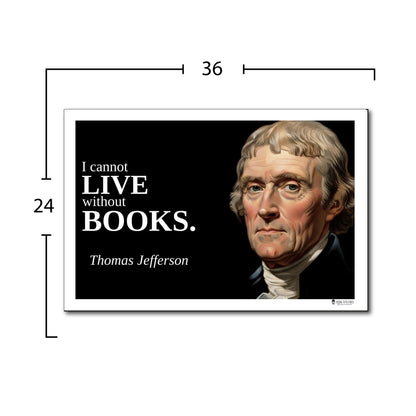 Thomas Jefferson Inspirational Quote Wall Art
