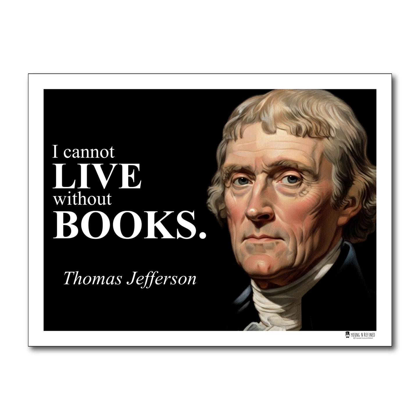 Thomas Jefferson Inspirational Quote Wall Art