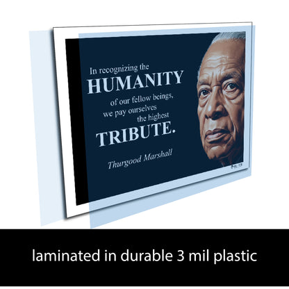 Thurgood Marshall Inspirational Quote Poster - Young N Refined