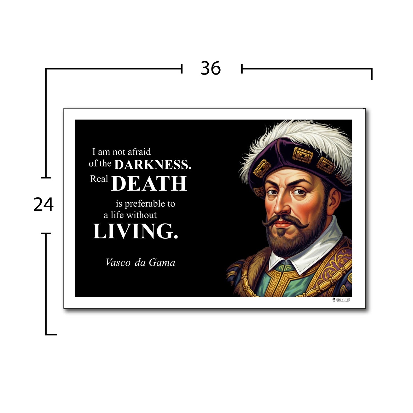 Vasco da Gama Inspirational Quote Wall Art