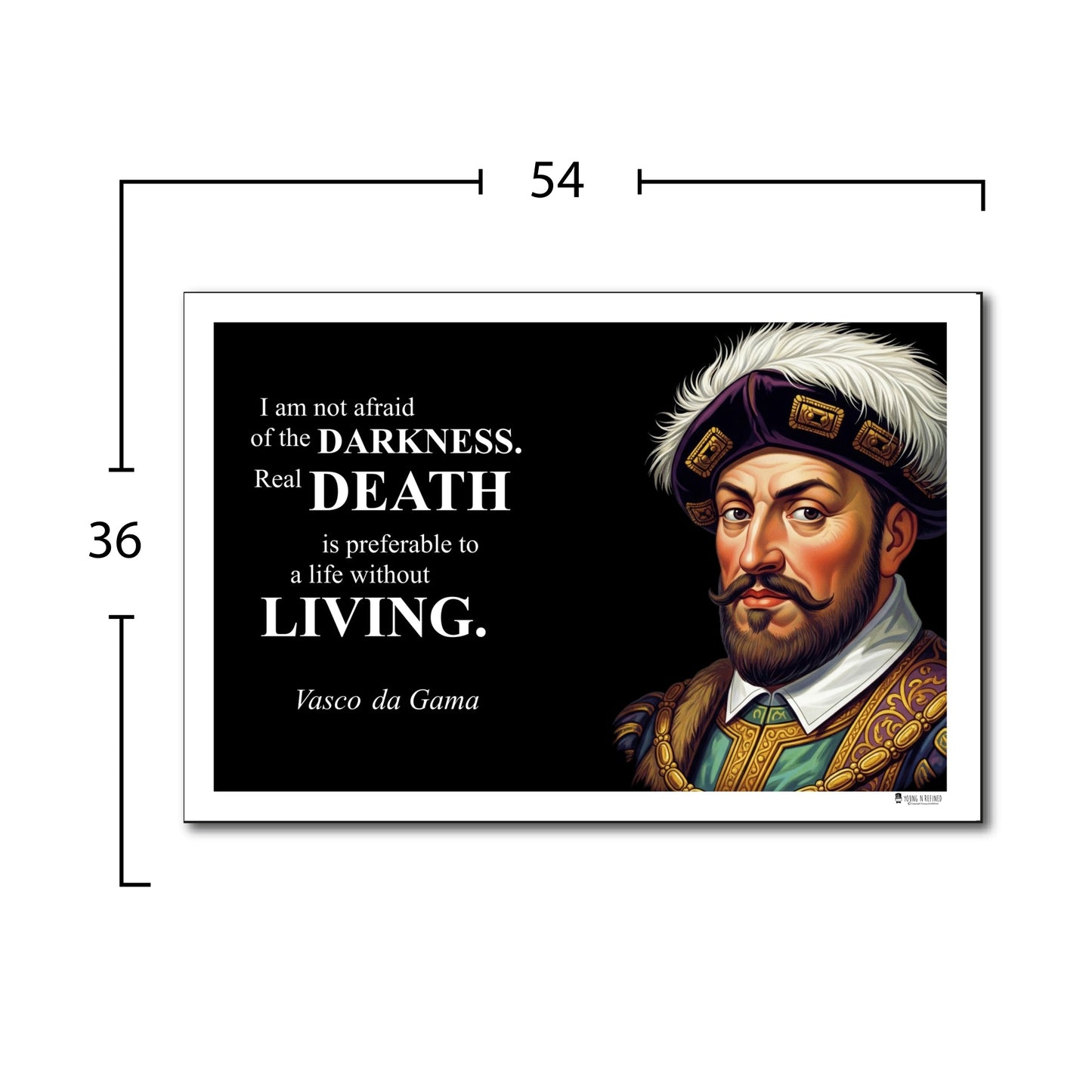 Vasco da Gama Inspirational Quote Wall Art
