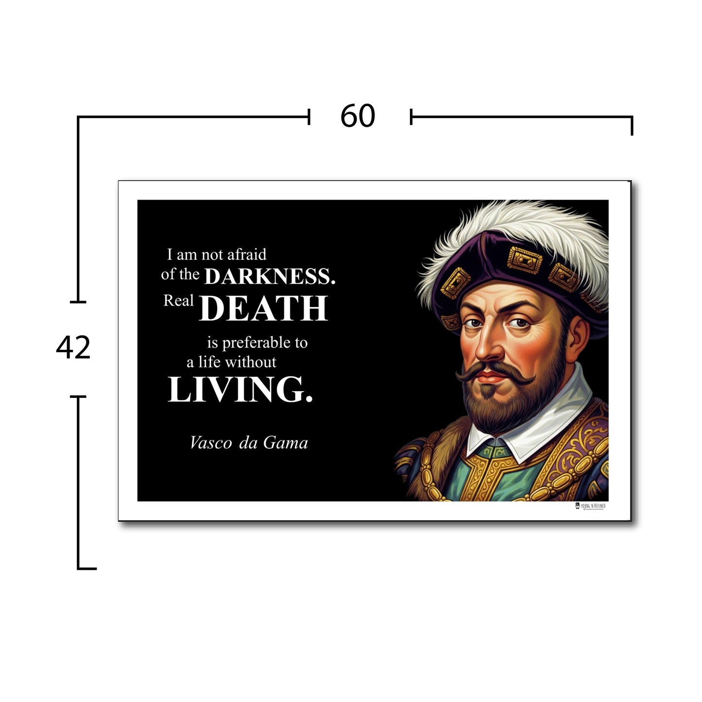 Vasco da Gama Inspirational Quote Wall Art