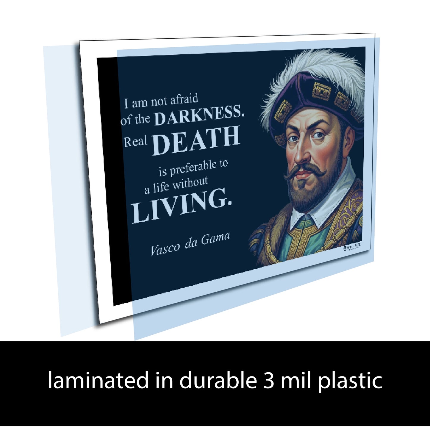 Vasco da Gama Inspirational Quote Wall Art