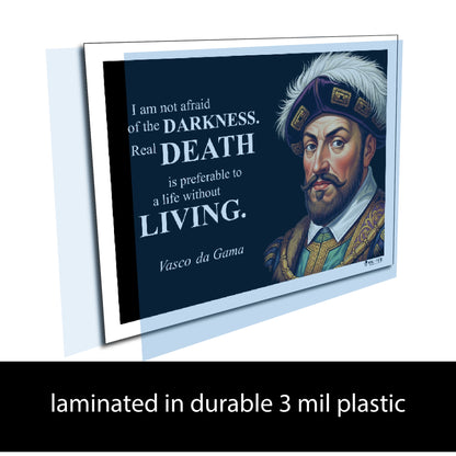 Vasco da Gama Inspirational Quote Wall Art