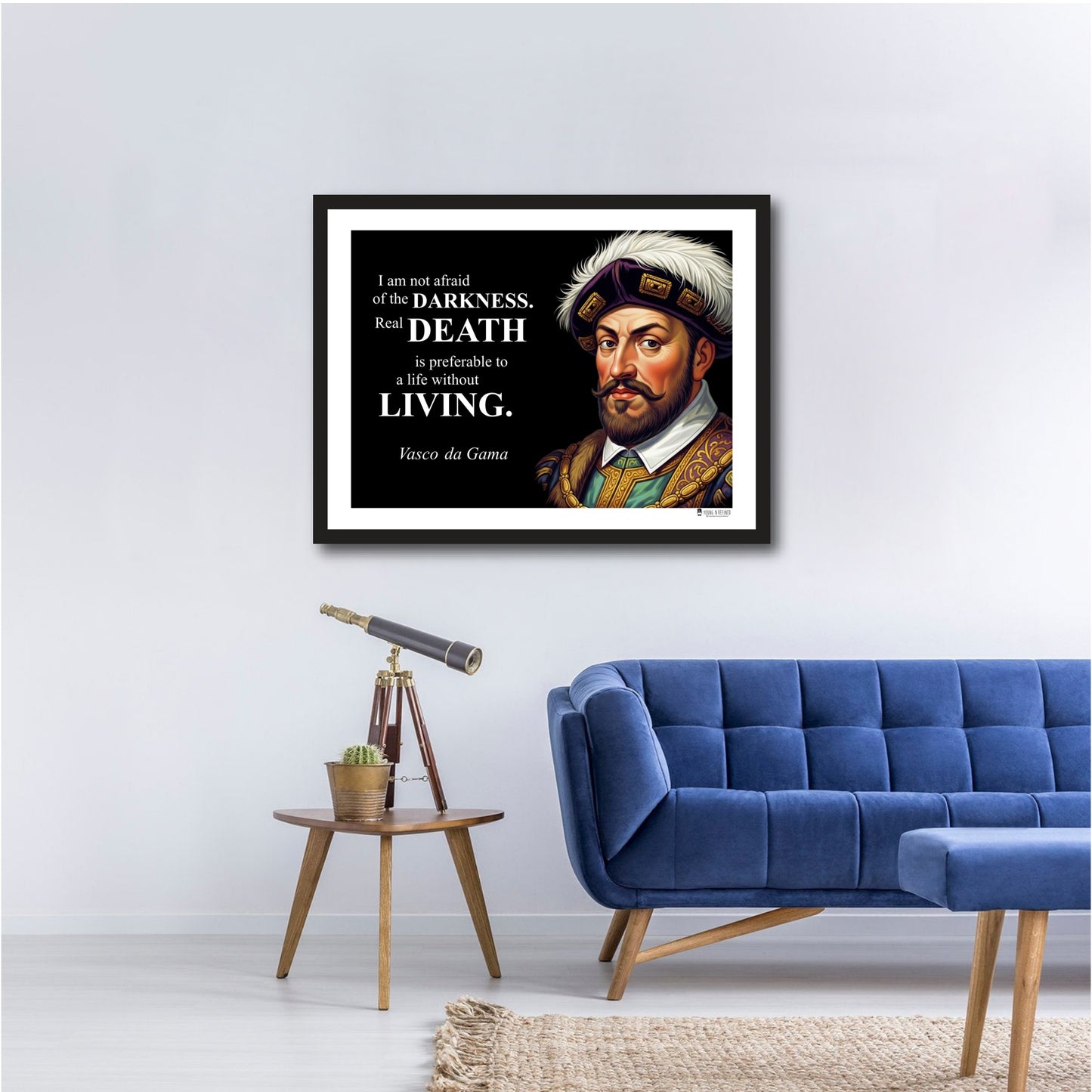 Vasco da Gama Inspirational Quote Wall Art