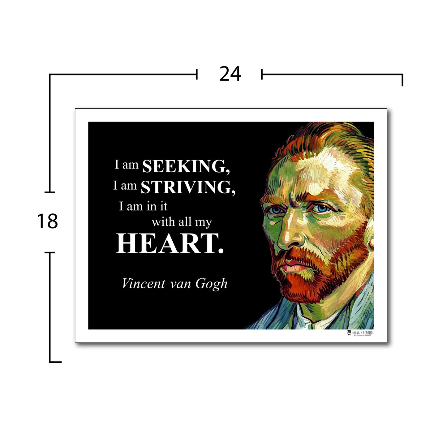 Vincent van Gogh Inspirational Quote Wall Art