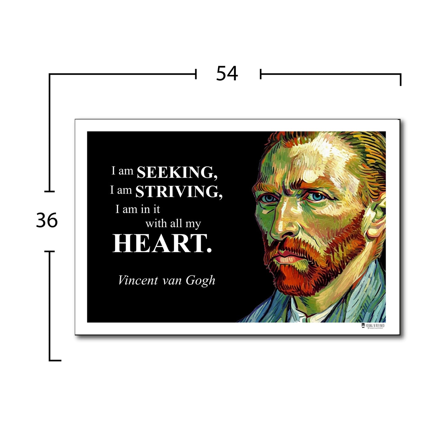 Vincent van Gogh Inspirational Quote Wall Art