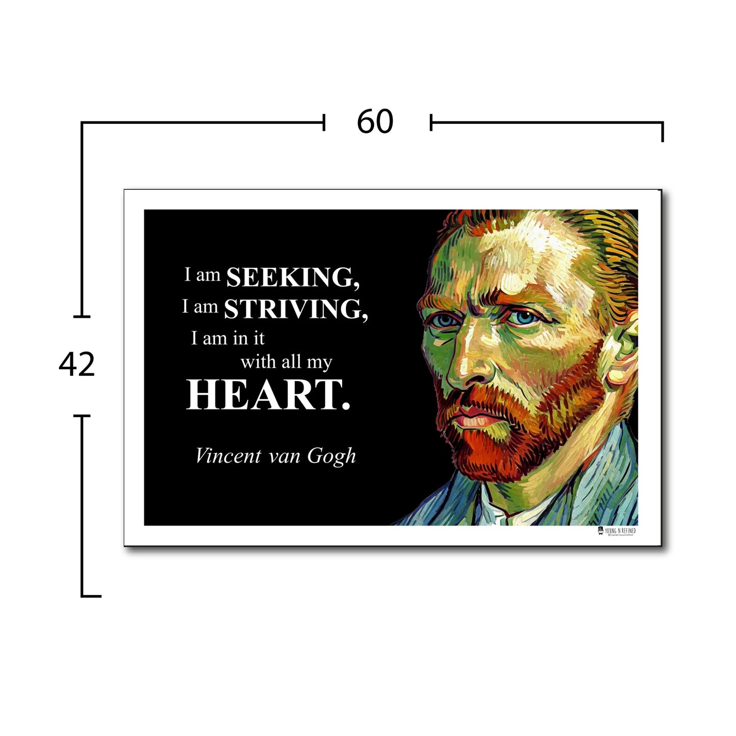 Vincent van Gogh Inspirational Quote Wall Art