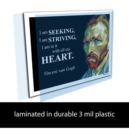 Vincent van Gogh Inspirational Quote Wall Art