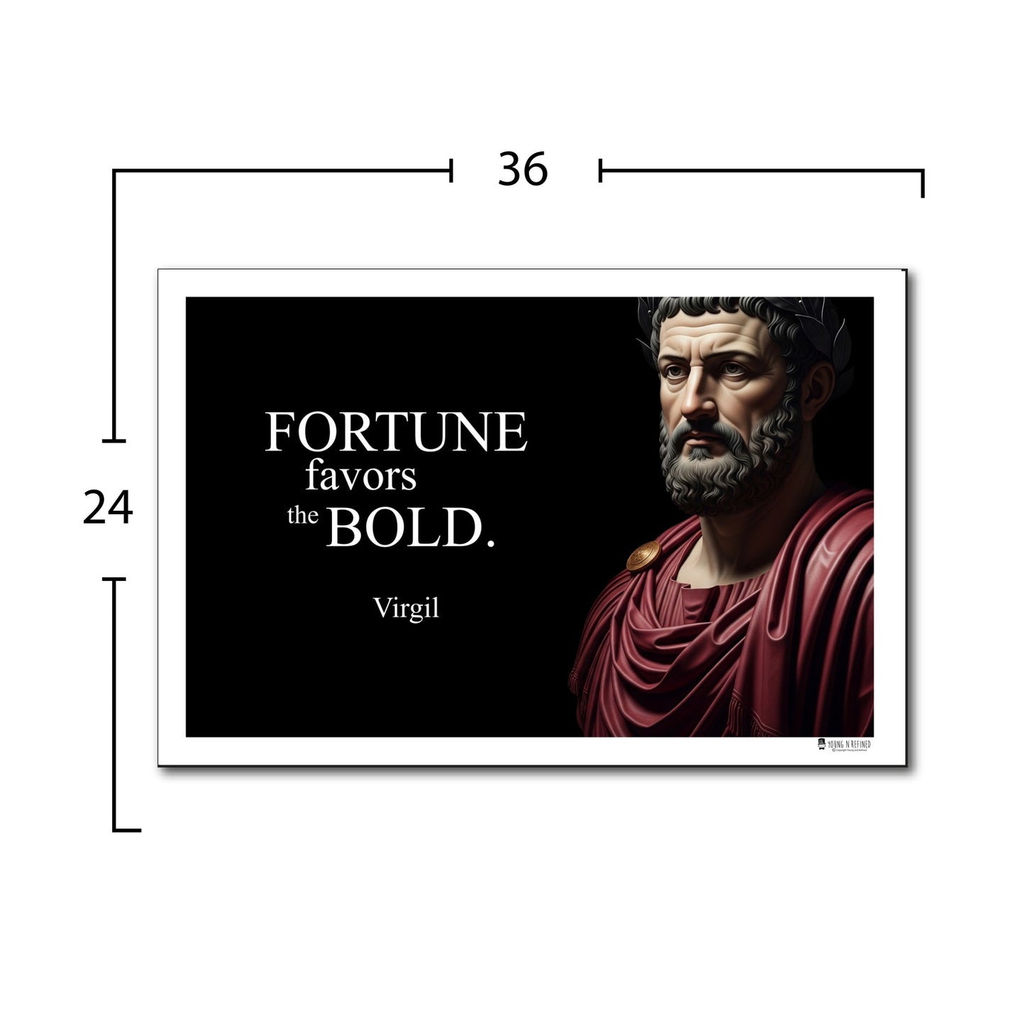 Virgil Inspirational Quote Wall Art