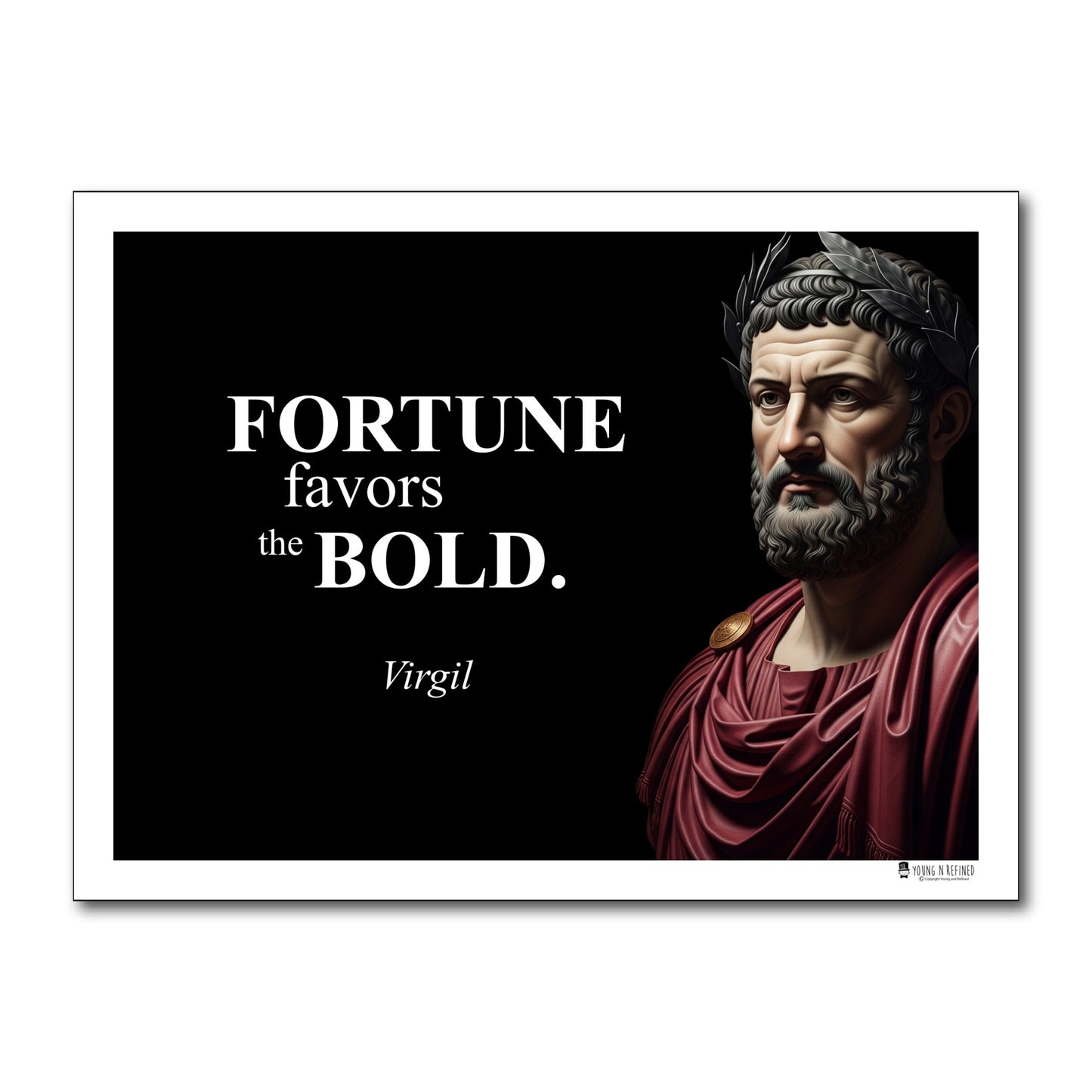 Virgil Inspirational Quote Wall Art