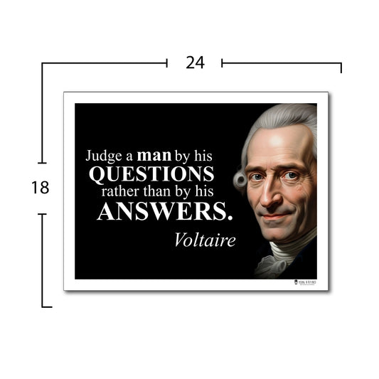 Voltaire Inspirational Quote Wall Art
