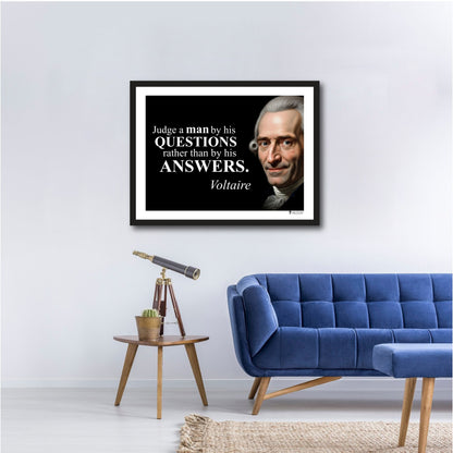 Voltaire Inspirational Quote Wall Art