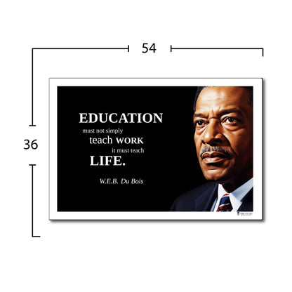 W.E.B. Du Bois Inspirational Quote Poster - Young N Refined