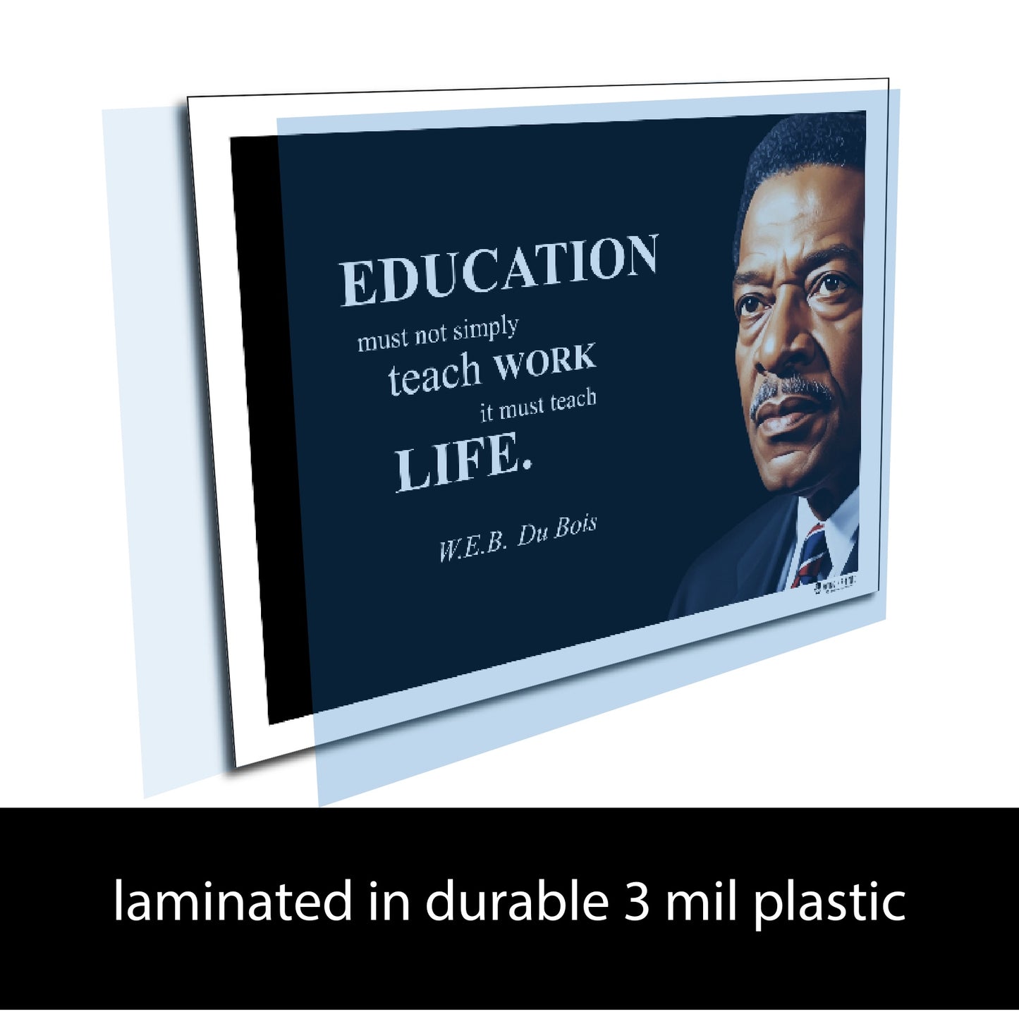 W.E.B. Du Bois Inspirational Quote Poster - Young N Refined
