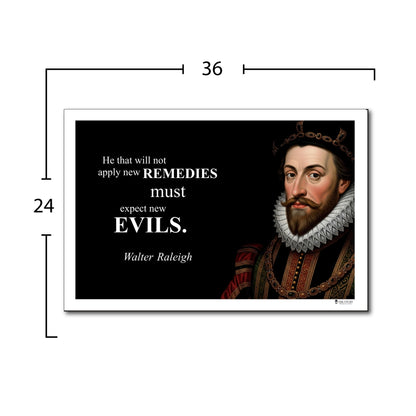 Walter Raleigh Inspirational Quote Wall Art