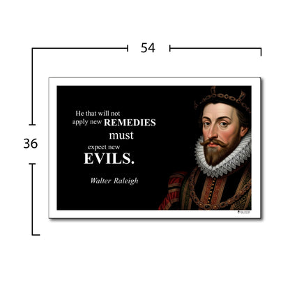 Walter Raleigh Inspirational Quote Wall Art