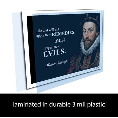 Walter Raleigh Inspirational Quote Wall Art