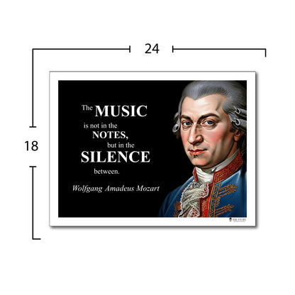 Wolfgang Amadeus Mozart Inspirational Quote Wall Art