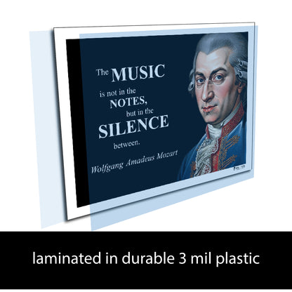 Wolfgang Amadeus Mozart Inspirational Quote Wall Art