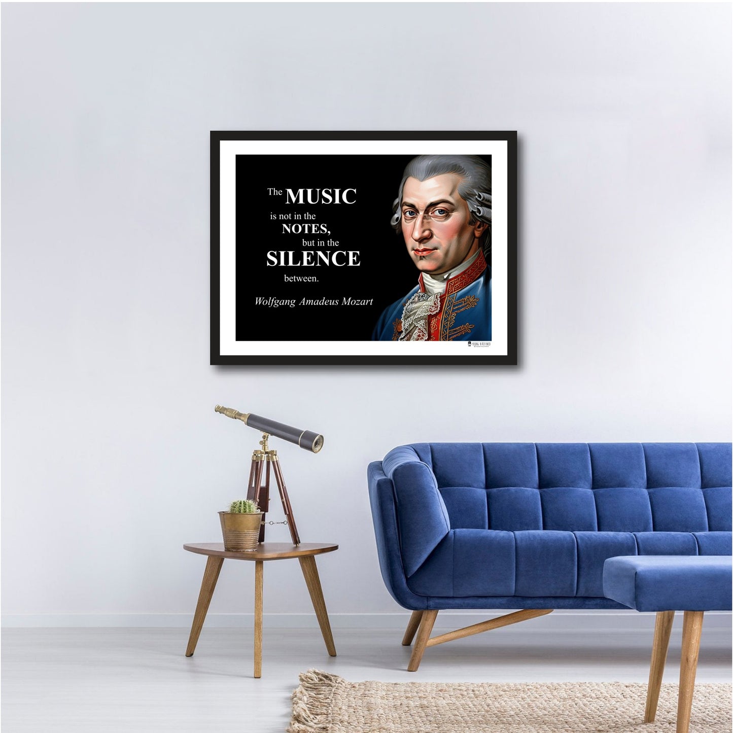 Wolfgang Amadeus Mozart Inspirational Quote Wall Art