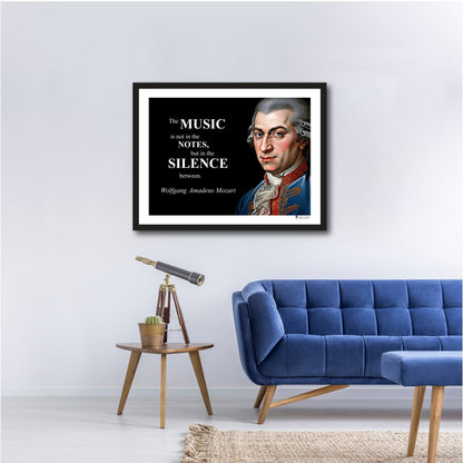 Wolfgang Amadeus Mozart Inspirational Quote Wall Art