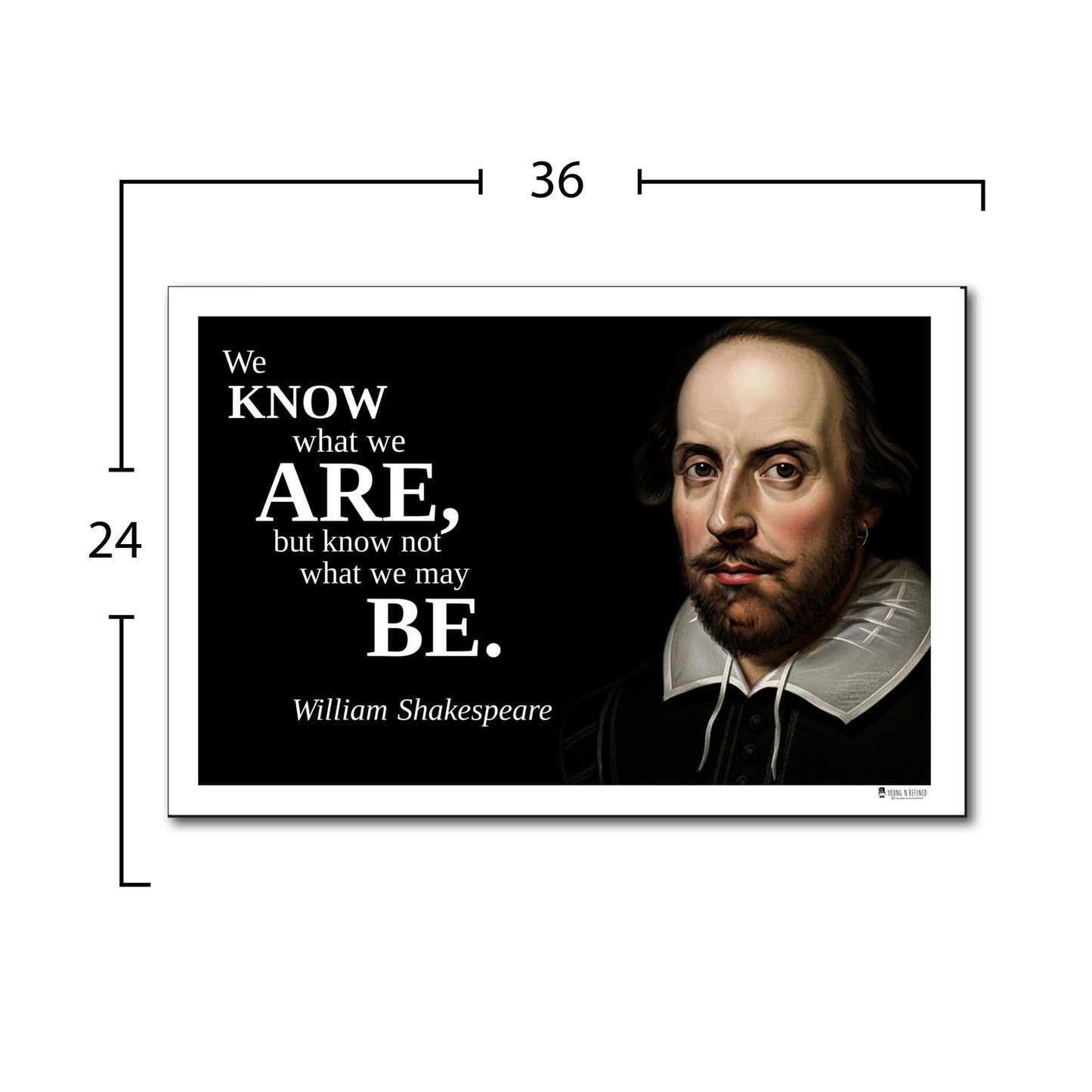 William Shakespeare Inspirational Quote Wall Art