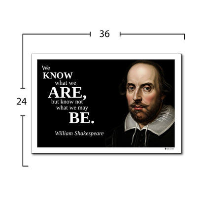 William Shakespeare Inspirational Quote Wall Art