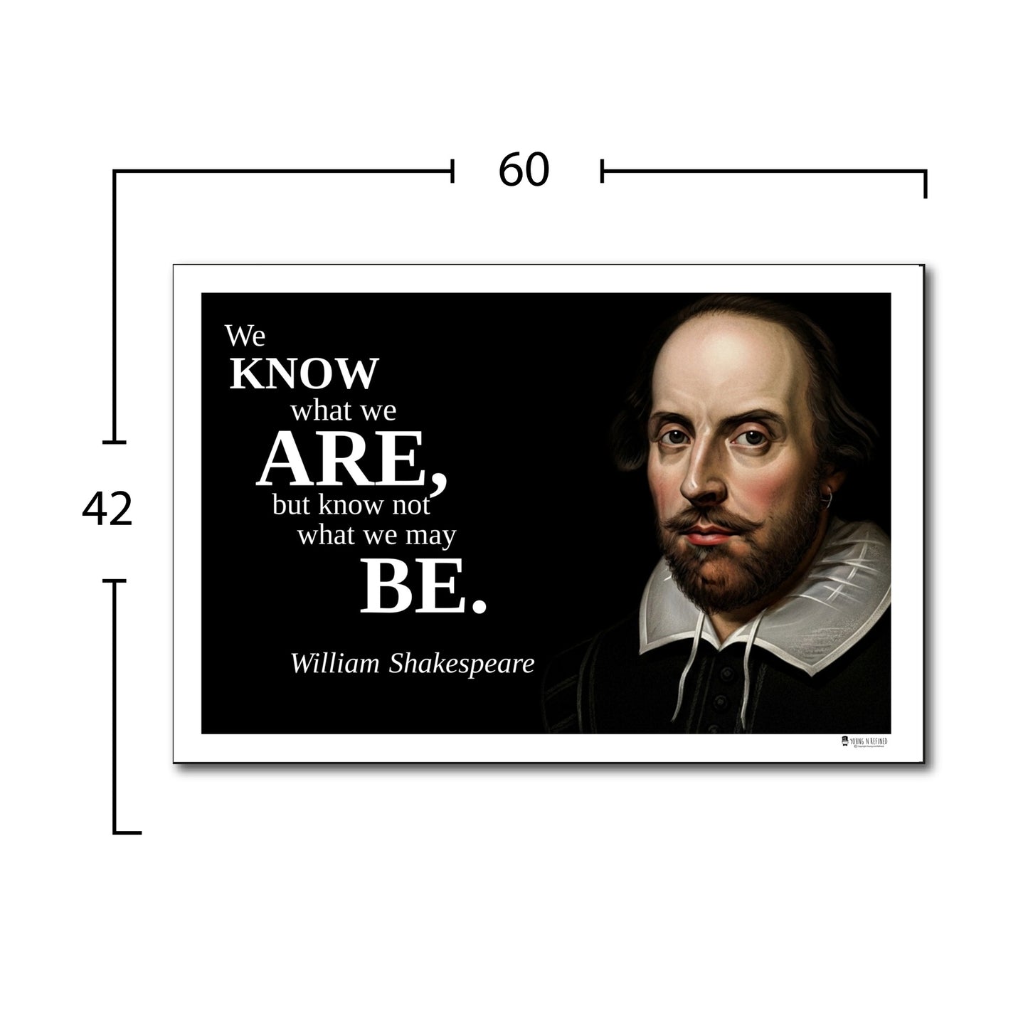 William Shakespeare Inspirational Quote Wall Art