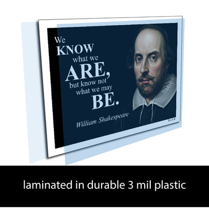 William Shakespeare Inspirational Quote Wall Art