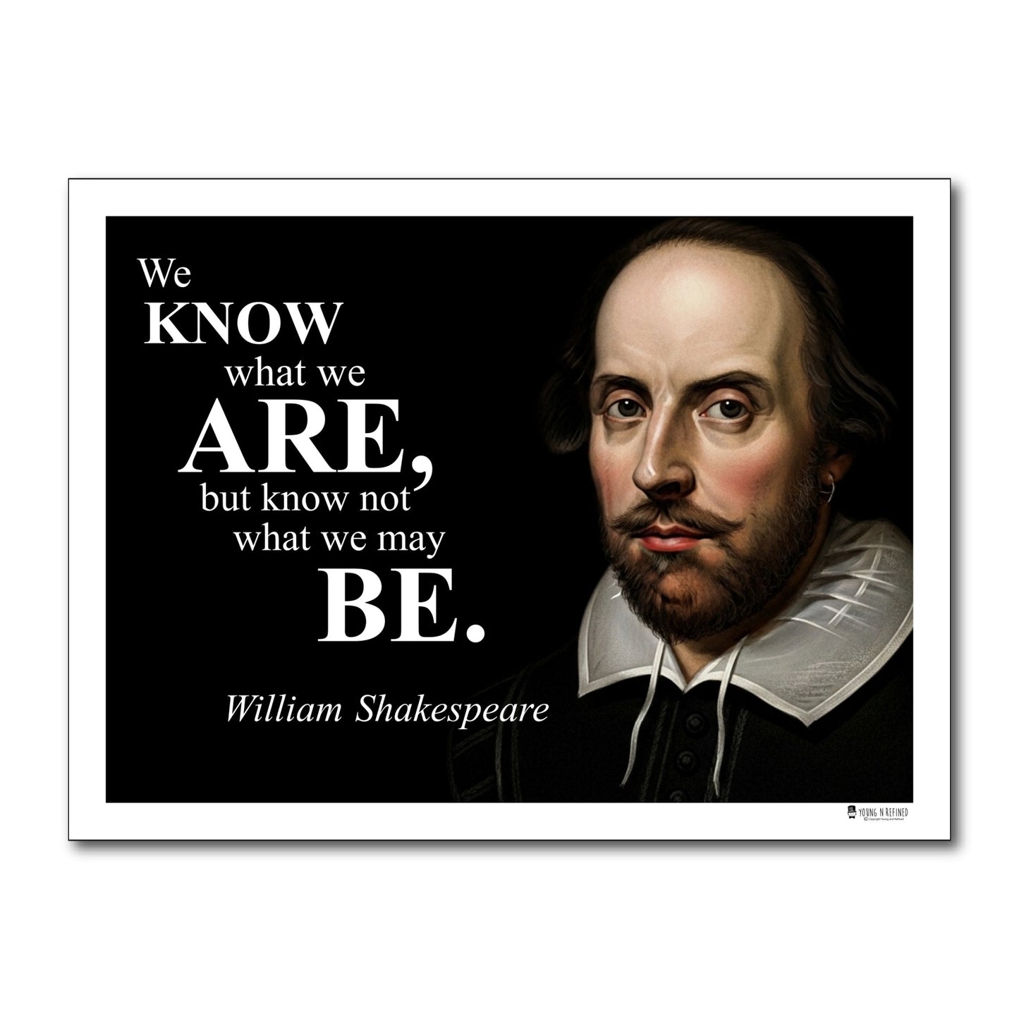William Shakespeare Inspirational Quote Wall Art