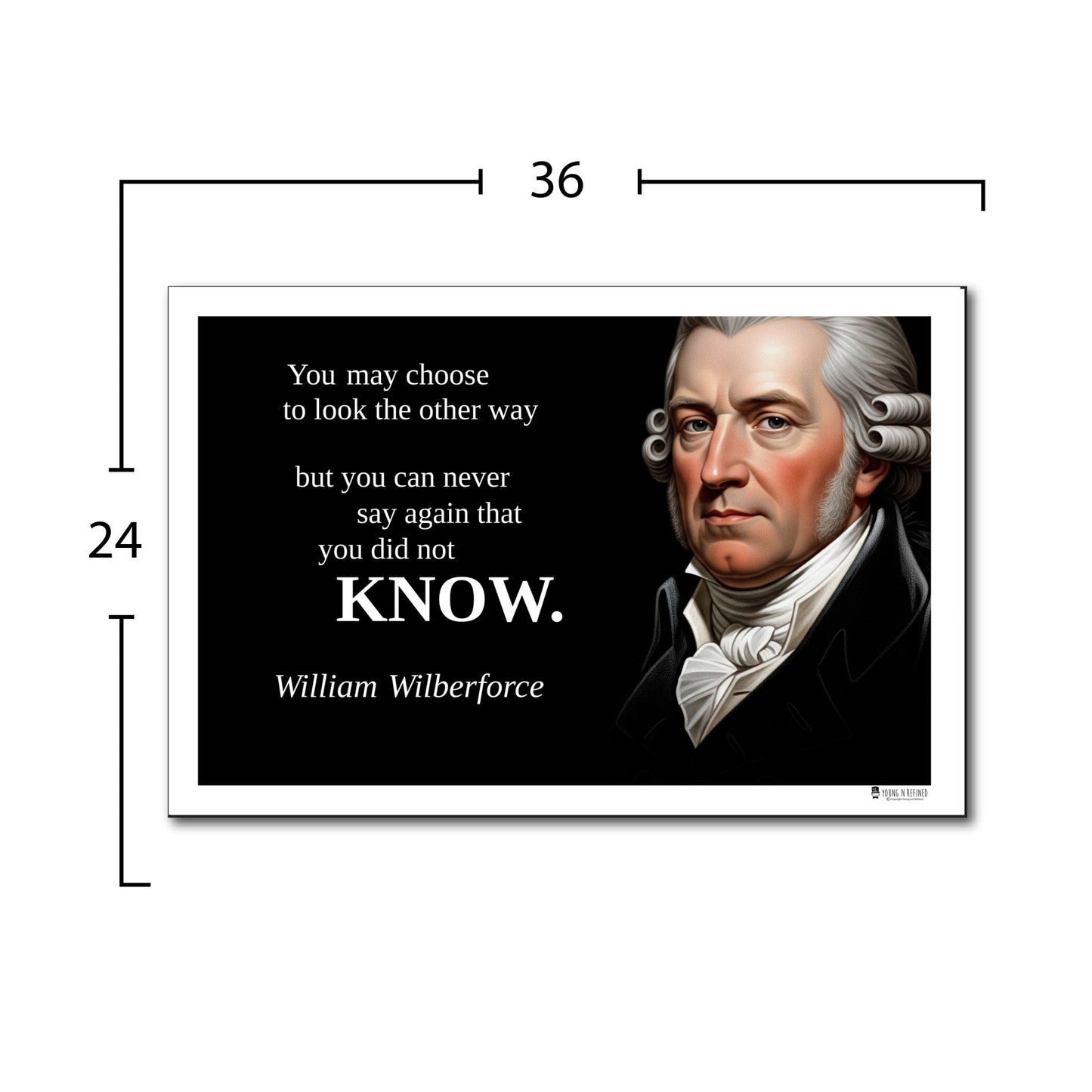 William Wilberforce Inspirational Quote Poster - Young N Refined