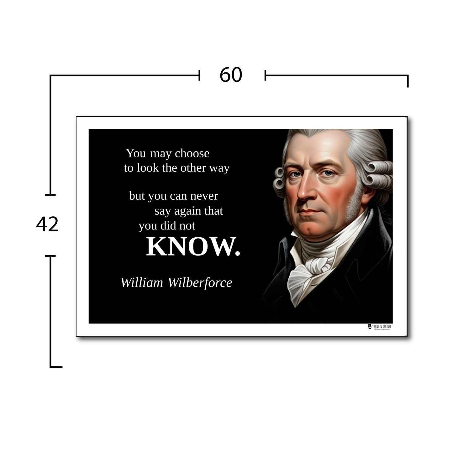 William Wilberforce Inspirational Quote Poster - Young N Refined