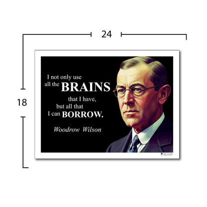 Woodrow Wilson Inspirational Quote Wall Art