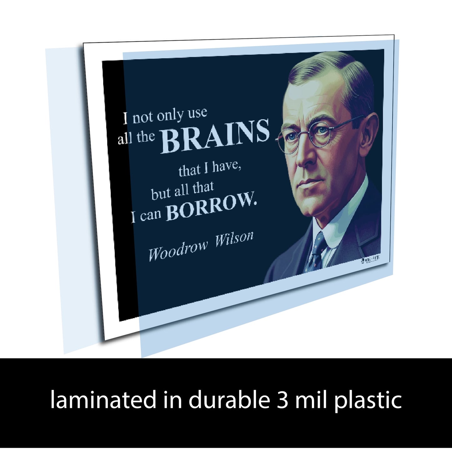 Woodrow Wilson Inspirational Quote Wall Art