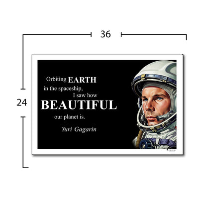 Yuri Gagarin Inspirational Quote Wall Art