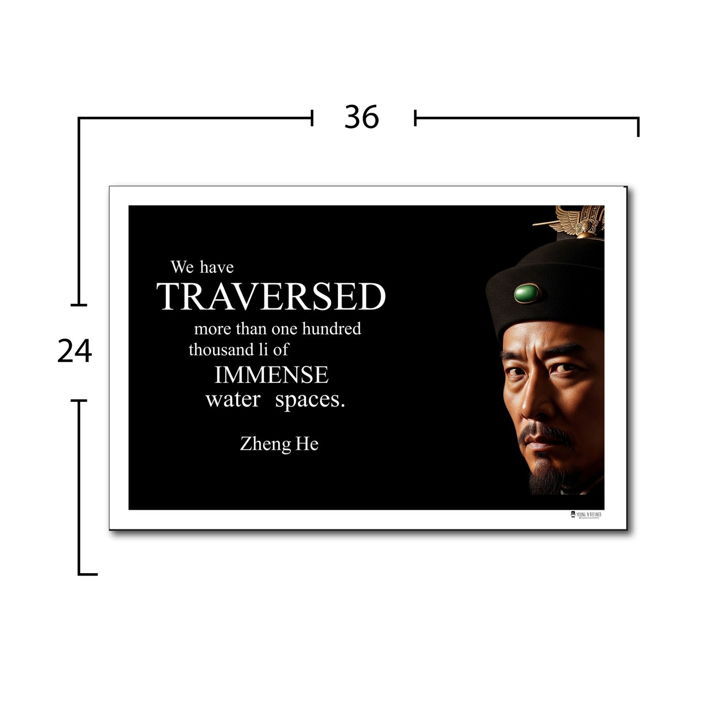 Zheng He Inspirational Quote Wall Art