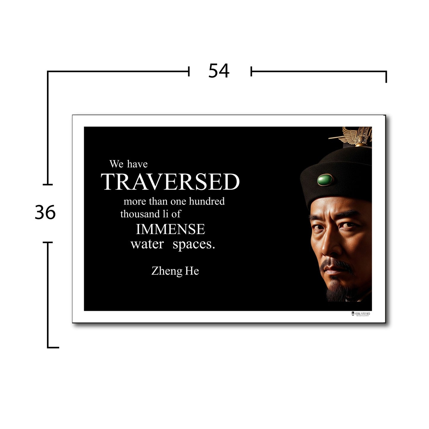 Zheng He Inspirational Quote Wall Art