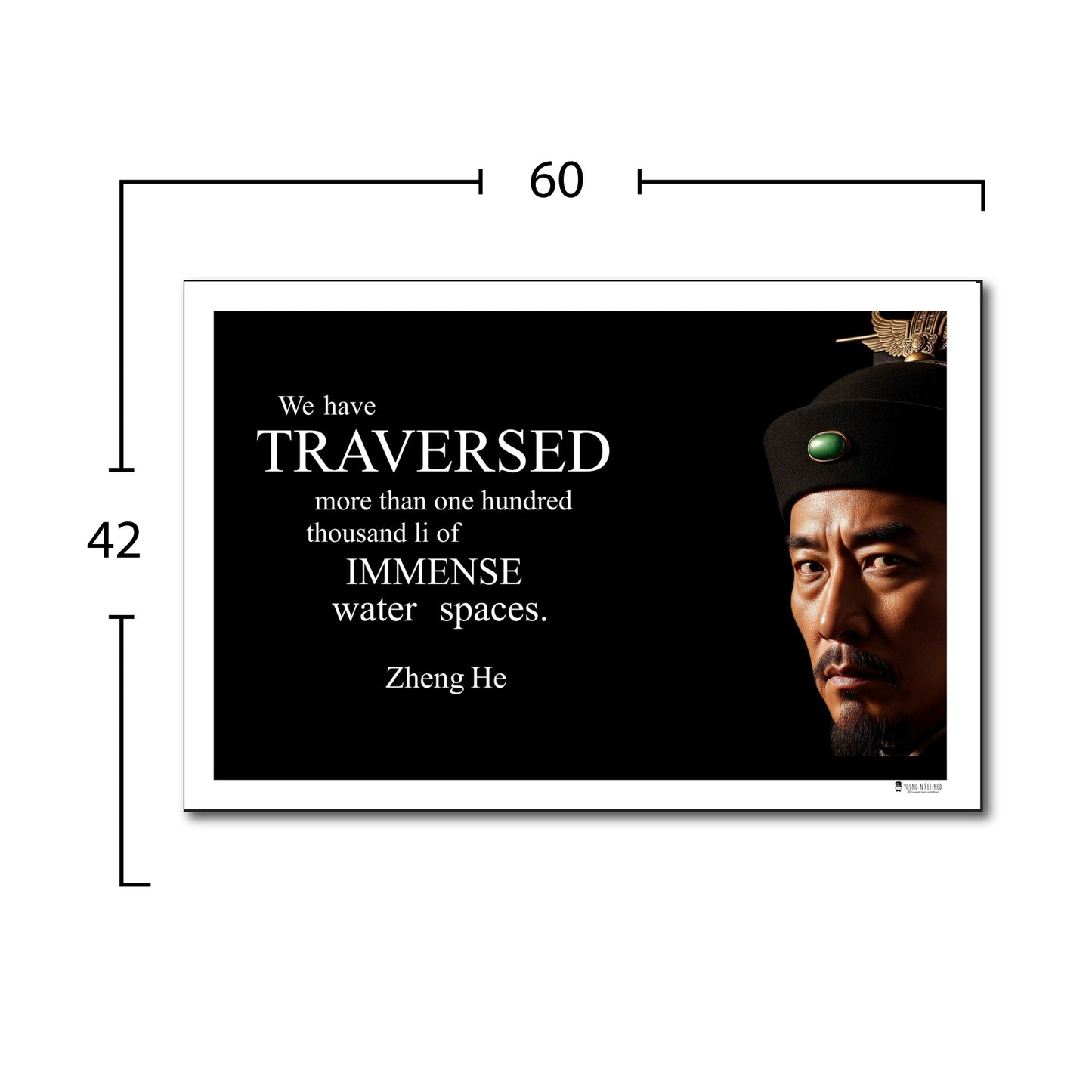 Zheng He Inspirational Quote Wall Art